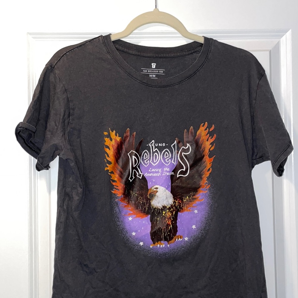 Young rebels graphic print tee